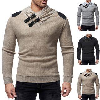 Belt-detail Knit Top