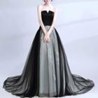 Strapless Trained Ball Gown