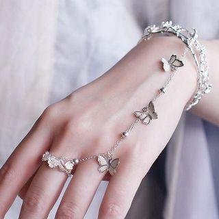 Chained Bangle Ring