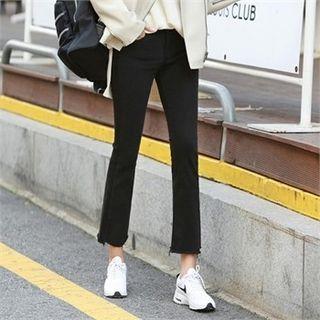 Fleece Lined Boot-cut Pants