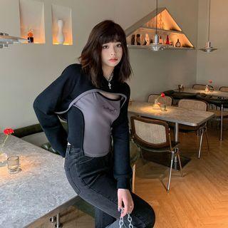 Crop Sweatshirt / Tank Top / Set