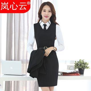 Work Blazer / Sleeveless Sheath Dress / Shirt / Set