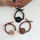 Faux Leather Disc Hair Tie