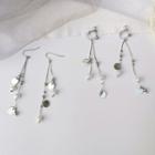 Faux Pearl Fringed Drop Earring / Clip-on Earring