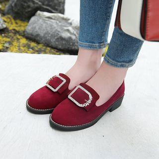 Low-heel Velvet Loafers