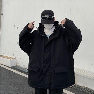 Hooded Cargo Zip-up Jacket