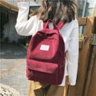 Polyester Letter Patch Backpack