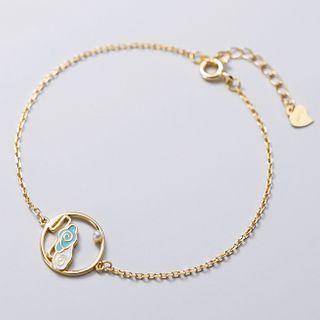 Faux Pearl Cloud Bracelet