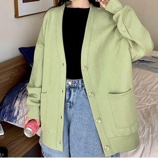 Long Sleeve Button-up Cardigan