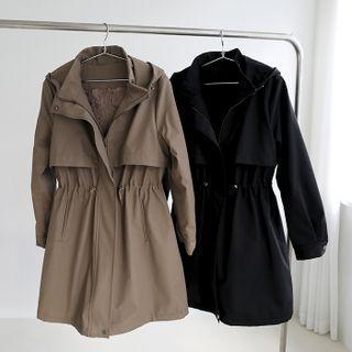 Eco-fur Lined Hooded Parka