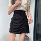 Ruched Mini Skirt / Undershorts