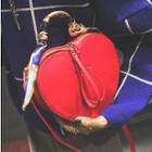 Heart Shaped Shoulder Bag With Scarf