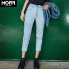 High-waist Skinny Cropped Jeans