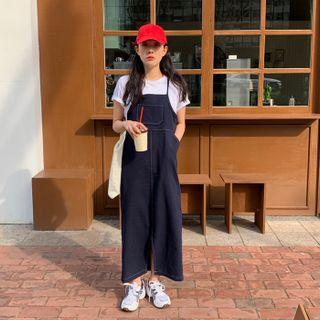 Spaghetti-strap Maxi Overall Dress