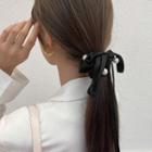 Bow Hair Tie Hair Tie - Faux Pearlbow - Black - One Size