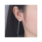 925 Sterling Silver Threader Earring Silver - One Size