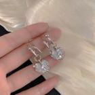 Rhinestone Drop Earring 1 Pair - E5267 - Silver - One Size