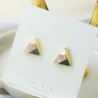 Gemstone Triangle Earring 1 Pair - As Shown In Figure - One Size