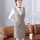 Sleeveless Plaid Dress / Shirt