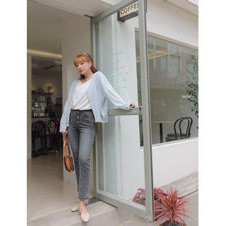 V-neck Light Loose-fit Cardigan