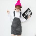 Pocket-detail Jumper Dress (adjustable)