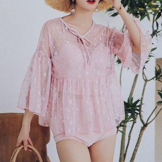 Set: Halter High Waist Bikini + Cover-up