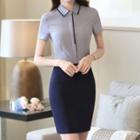 Set: Shirt +pencil Skirt