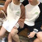 Couple Matching Raglan Elbow-sleeve Sweatshirt