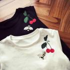 Round-neck Embroidered Short-sleeve T-shirt