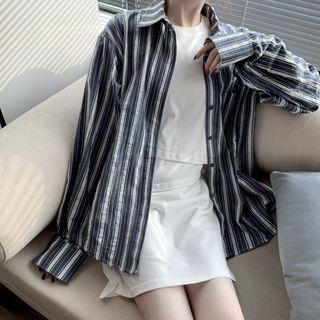 Crew-neck Tank Dress / Pocket Detail Shirt