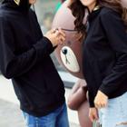 Couple Matching Leaf Embroidery Hoodie