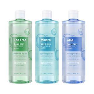 Nature Republic - Good Skin Cleansing Water - 3 Types Aha