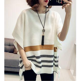 Striped Side-tie Sweater