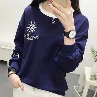 Sun Embroidered Sweatshirt