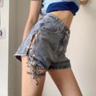 Side-chained Details Hot Pants