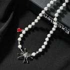 Sun Necklace Black & White - One Size
