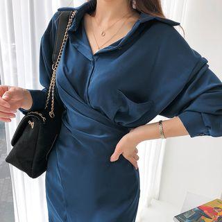 Two-way Monotone Shirtdress