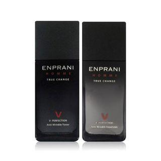 Enprani - Homme V Perfection Set: Toner 125ml + Emulsion 125ml + Toner 40ml + Emulsion 40ml + Activator 10ml