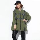 Piped Contrast Trim Long Jacket