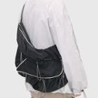 Reflective Trim Messenger Bag Black / Black - One Size