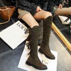 Fringed Over-the-knee Boots