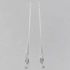 Knot Threader Earring 1 Pair - Silver - One Size