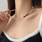 Bead Sterling Silver Necklace 1 Pc - Silver - One Size