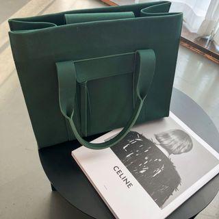 Colored Faux-suede Tote