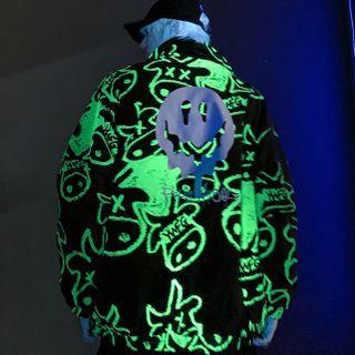 Cow Print Zip-up Jacket