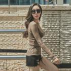 Crew-neck Sheer Slim-fit T-shirt