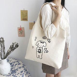 Sheep Print Canvas Shopper Bag
