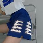 Reflective-letter Wide-leg Sweatshorts