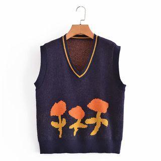 Mushroom Sweater Vest