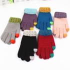 Colour Block Touchscreen Gloves